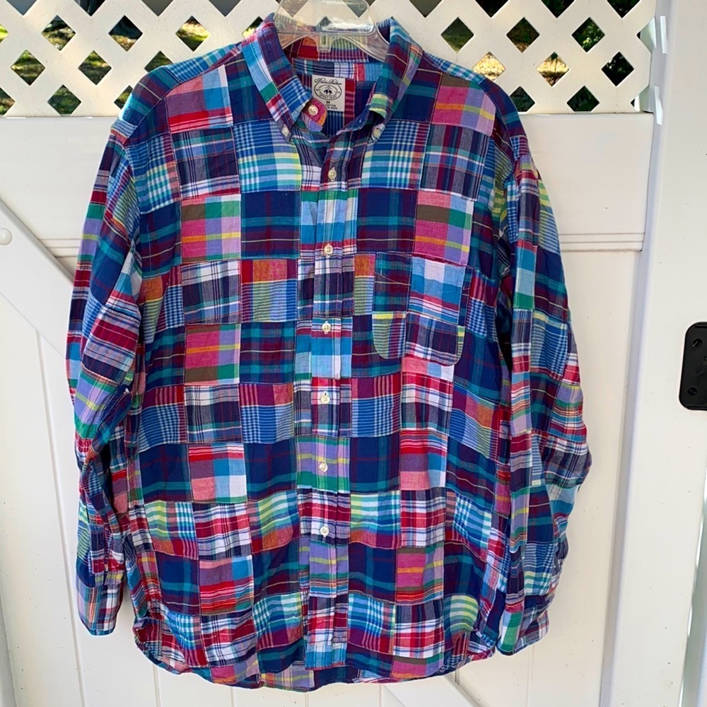 Brooks brothers multicolored button down size: M